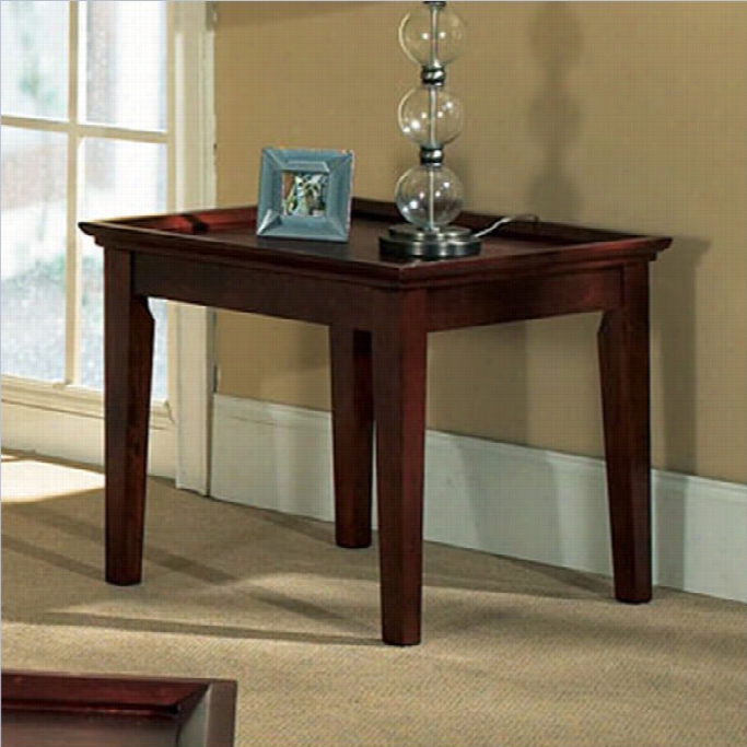 Steve Silver Company Clemens End Table In Cherry Finsh