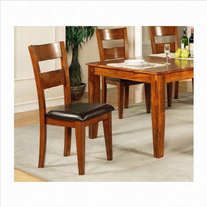 Steve Silve Rcmopany Mango Dining Chair In Light Oak