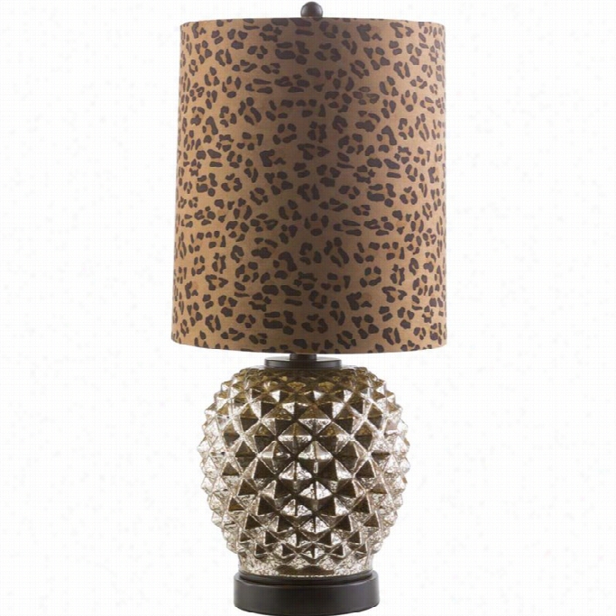 Surya Jezebel Glass Table Lamp In Leoaprd