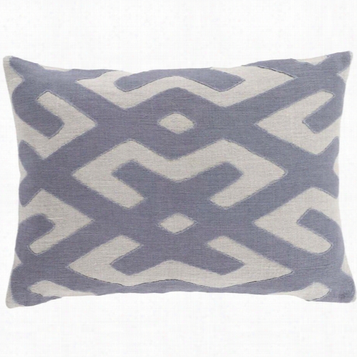 Surya Nairobi Poly Fill 13 X 19 Pillow In Charcoal