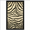 Coaster Zebra Pattern Bordered Rug