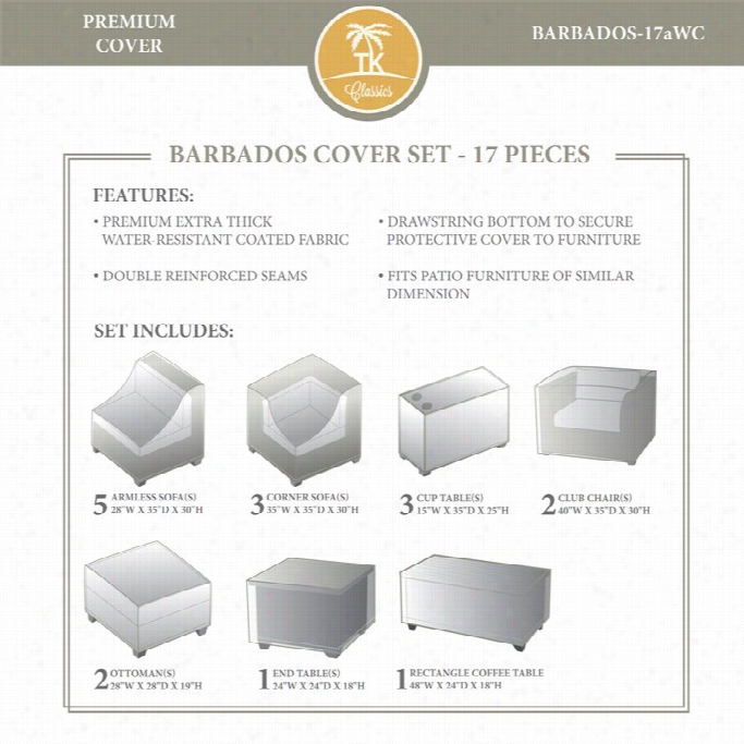 Tkc Barbados 17 Piece Winter Cover Set In Beige