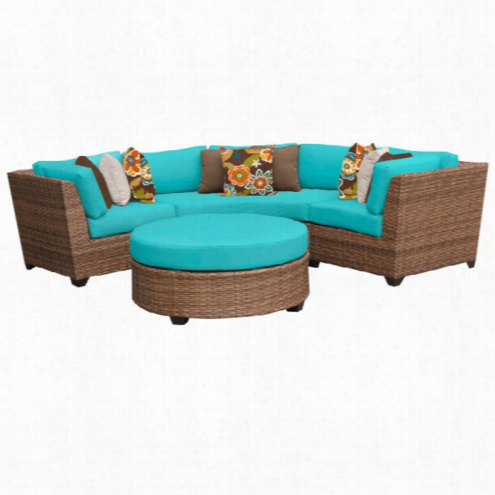 Tkc Laguna 4 Piece Outdoor Wicker Sofa Set In Aruba