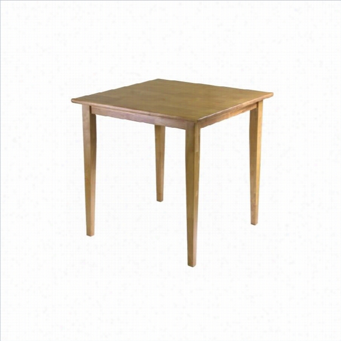 Winsome Groveland Square Dining Tabl E In Light Oak Finish