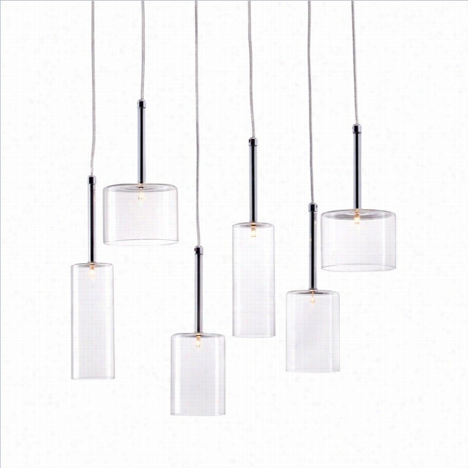 Zuo Hale Ceiling Lamp In Clear