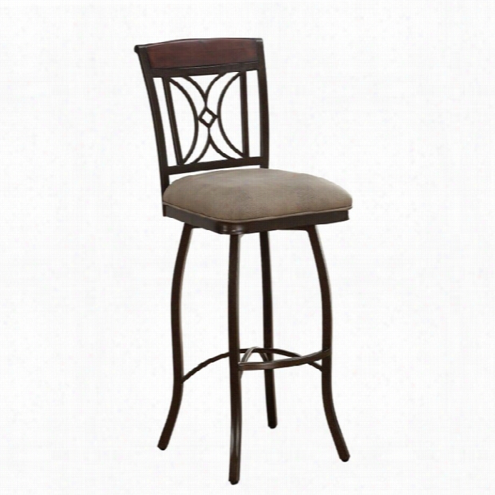 American Inheritance Billiards Eden 30 Bar Stool In Umber