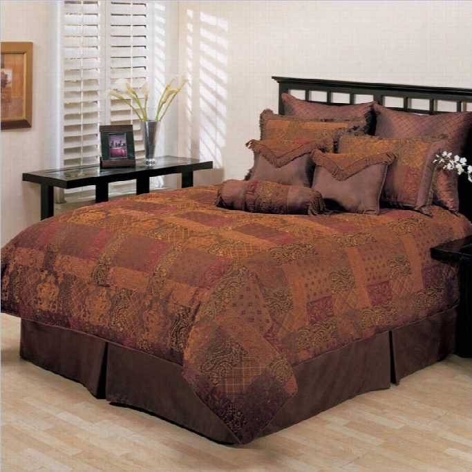 Arizona 9 Or 10 Piece Comforter Set   In Brown And Win-e9 Piece Queen