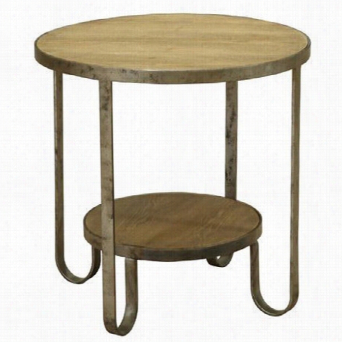 Armen Living Barstow End Table In Brrown