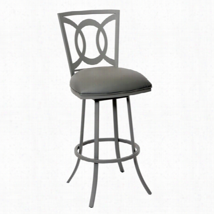 Armen Living Drake 26 Transitionap Bar Stool In Gray