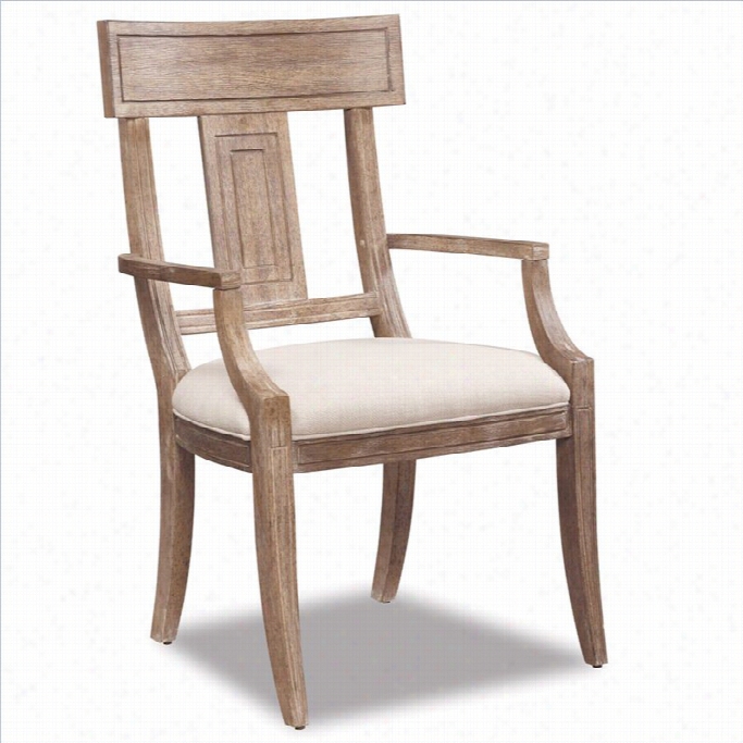 A.r.t. Furniture Ventura Splat Backarm Dining Chair In Cerused Oak