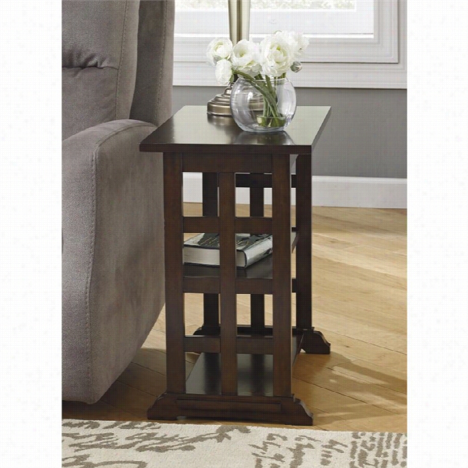 Ashley Braunsen Chai R Side Lattice En Table In Brown