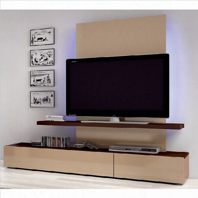 Beniccarlo Maya Wall Unit Tv Stand In Dark Wenge