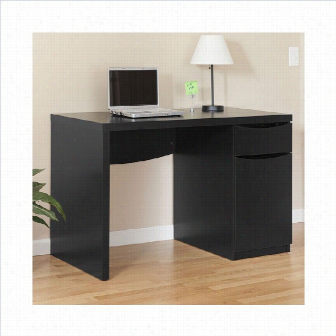 Bush Myspace Montrese Desk  In First-rate Black