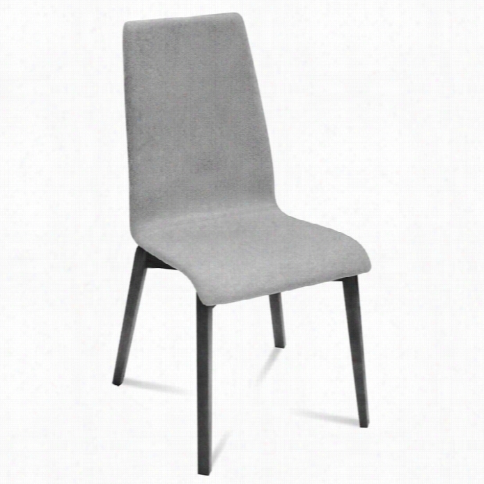 Domitalia Jill-l Dining Chair In Light Grey And Anhracite