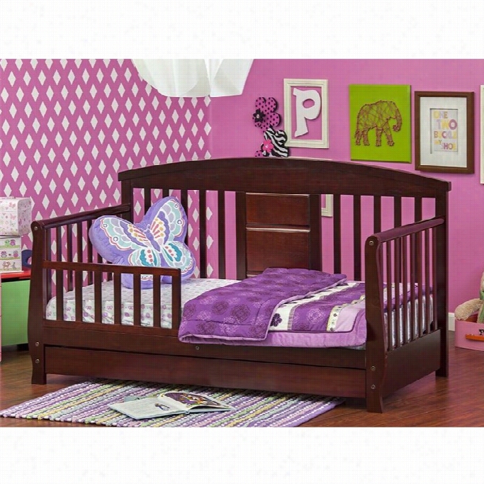 Dream On Me Deluxe Toddler Day Bed In  Cherry