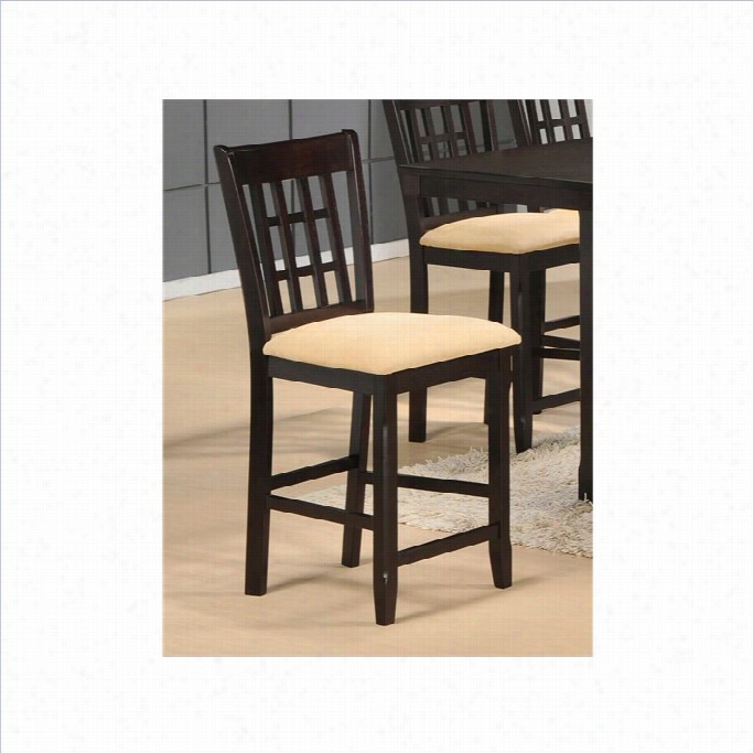 Hillsdale Tabacon 24 Counter Stool In Cappuccino (set Of 2)