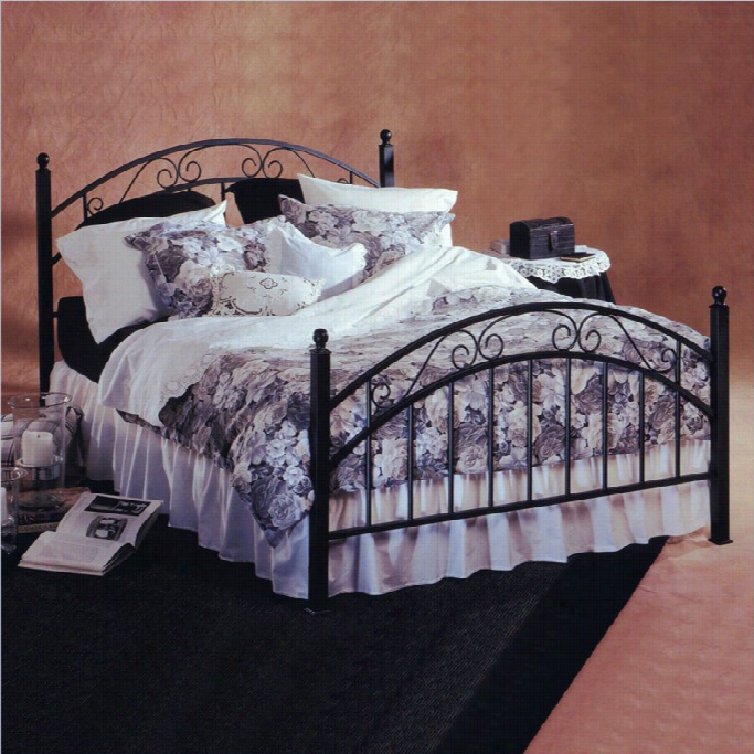 Hillsdale Willow Metal Poster Bed In Matte Black Finish-twin