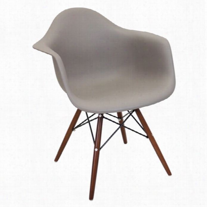 Lumisource Neo Flair Accentt Chair In  Cappuccino And Espresso