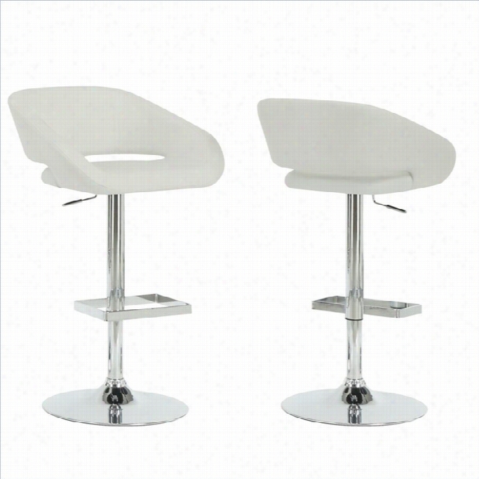 Monarch 28 Hydr Aulic Lift Bar Stool In Chrome And Of A ~ Color