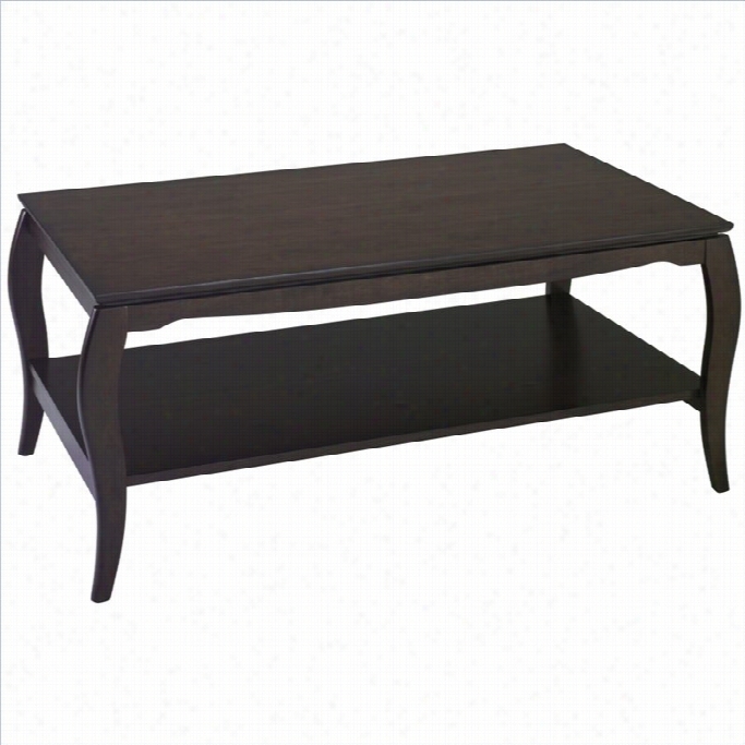 Office Star Brighton Coffee Table In Espreseo