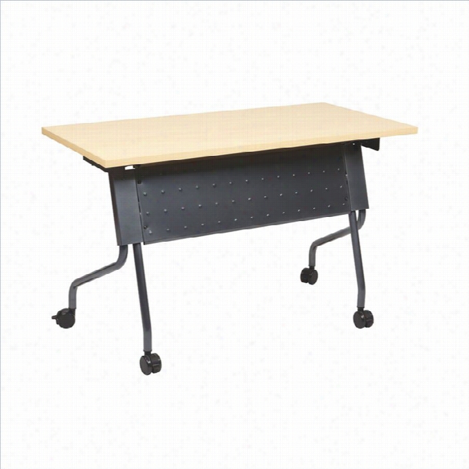 Office Star Training Tabke In Ti Tainum And Maple-29.5hx48wx24d