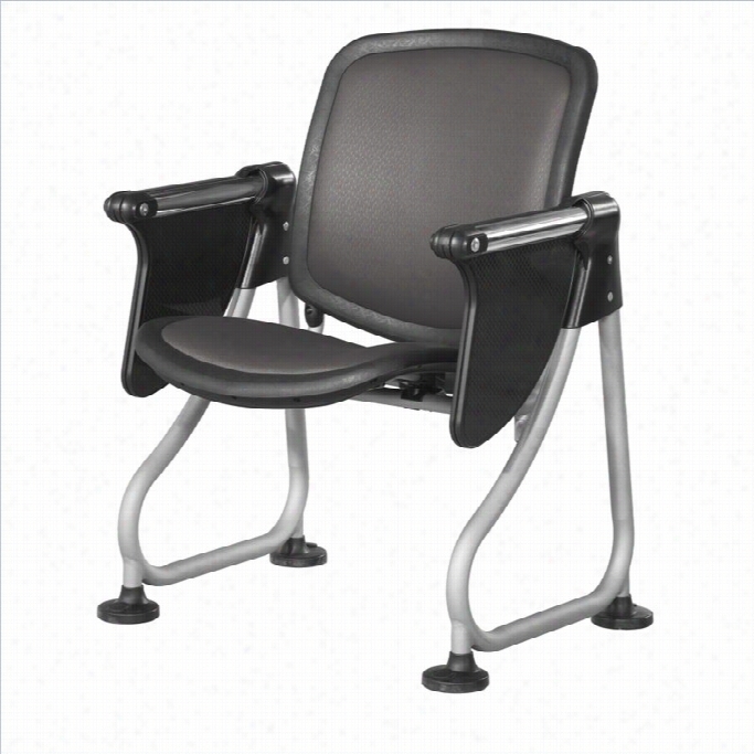 Ofm Readylink Rank Star Ter Reception Chair With Tablet In Charcoal