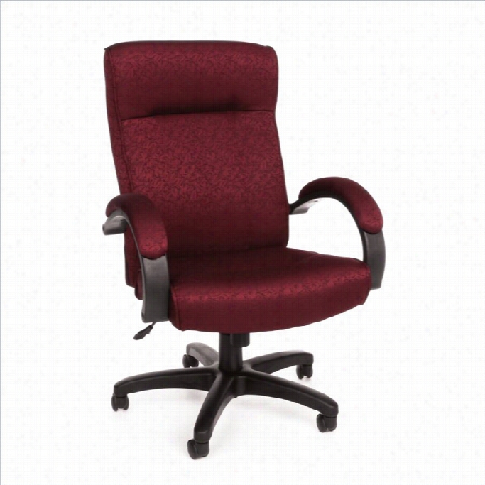 Ofm Stature Series Executive High Back Conference Office Chair In Burgundy