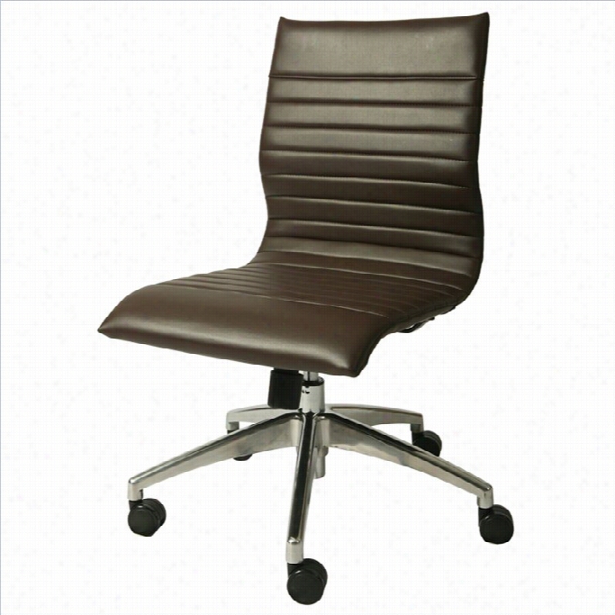 Pastel Furniture Janette Armless Office Chair In Espresso