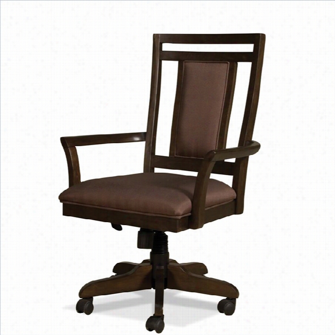 Riverside Furrniture Promenade Desk Office Chair In Warm Cocoa