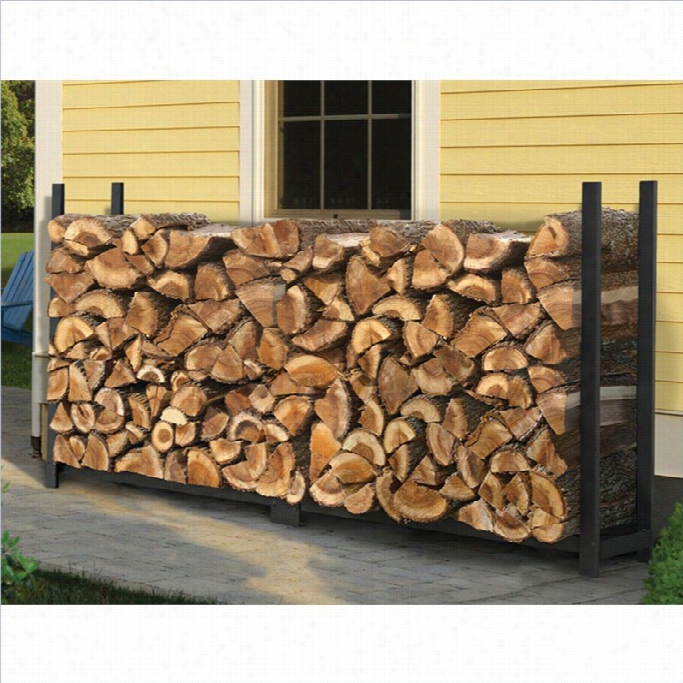 Shelterlogic 8' Extreme Duty Firewood Rack In  A Box In Black