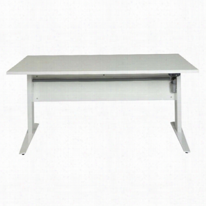 Tvilum Pierce Adjustable Desk In White