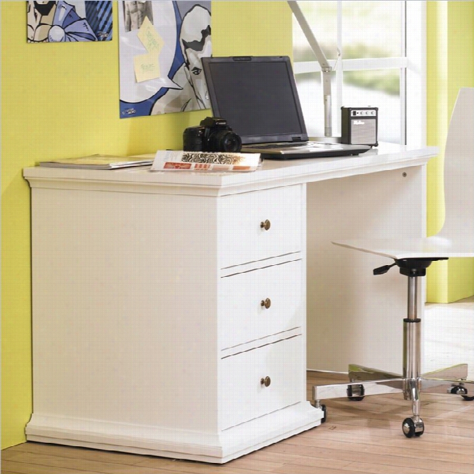 Tviluum Sonomathree Drawer Desk In White