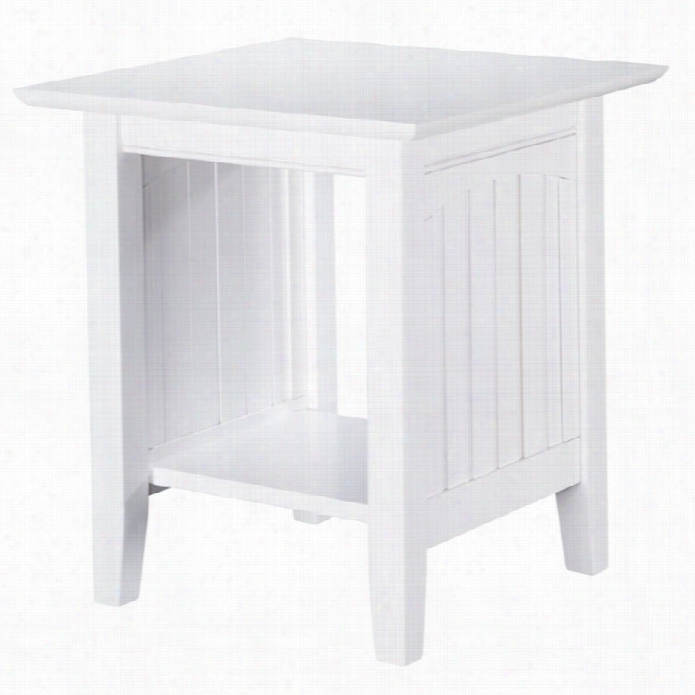 Atlantic Furniture Hampton End Synopsis In White