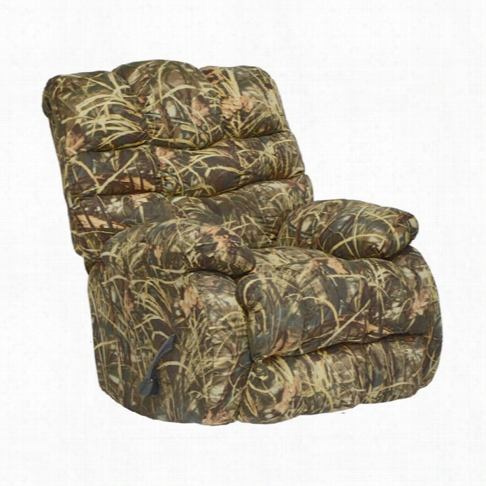 Catnapper Duck Dynasty Flat Rock Rocker Recliner In Green