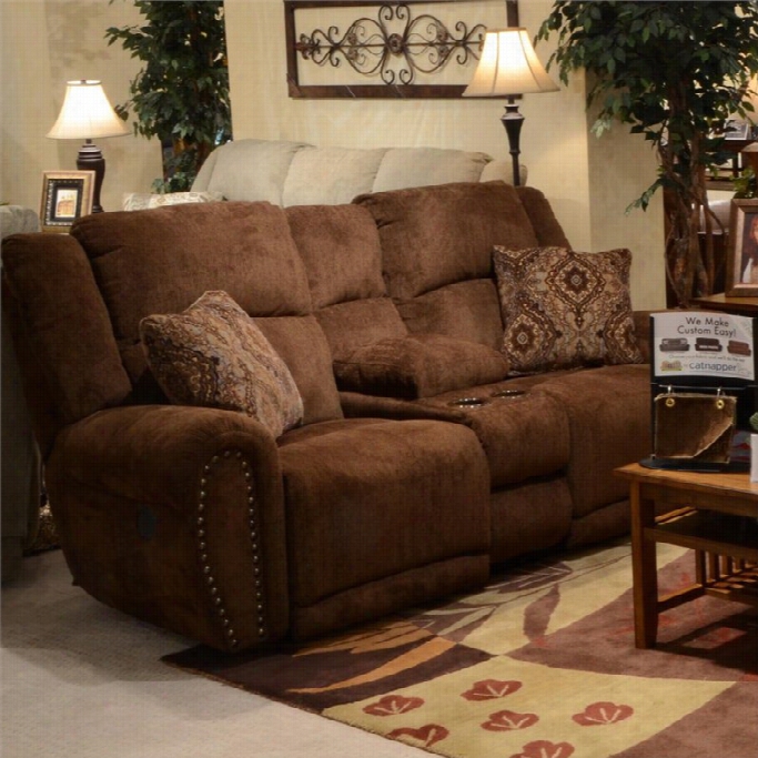 Catnapper Stafford  Lay Flat Reclining Loveseat In Toba Cco