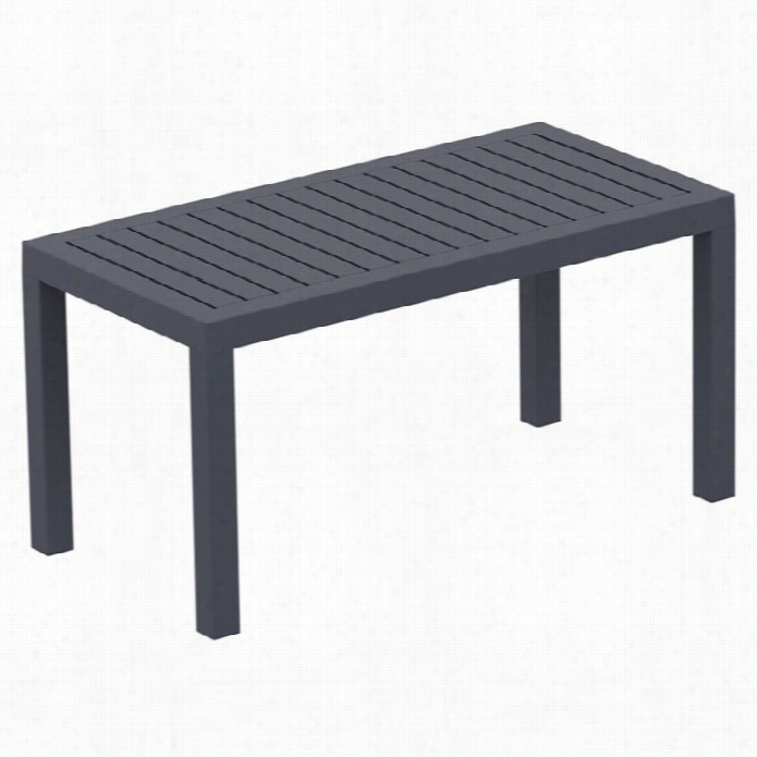 Compamia Ocean Recttangle Coffee Table In Dark Gray