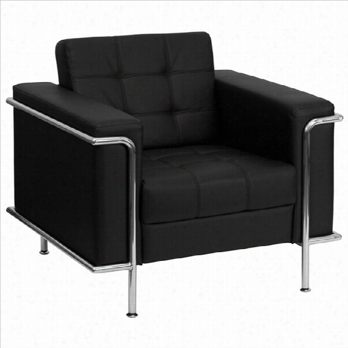 Flash Furniture Herculs Lesle Y Series Contemporary Chair In Black