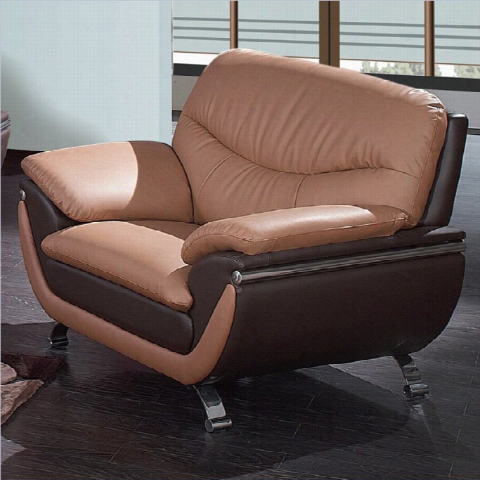 Global Furniture Usa 2106 Leather Seat Of Justice  In Brown