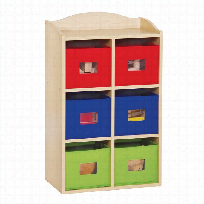 Guidecraft Bin Cubby 6 Section