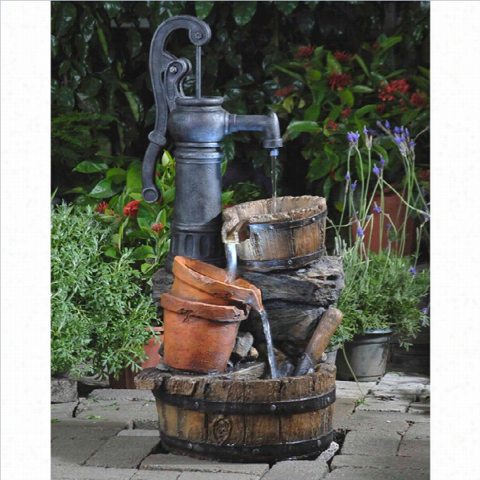 Jeco Classic Water Pump Fountain With Led Bright