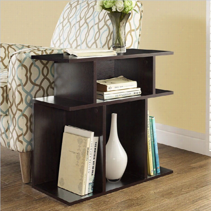 Monarcch 24 Accent Side Table In Cappuccino