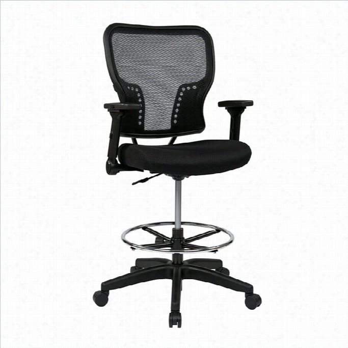 Office Star 213 Series Airgrid Back And Mesh Seat Offic Echair In Black