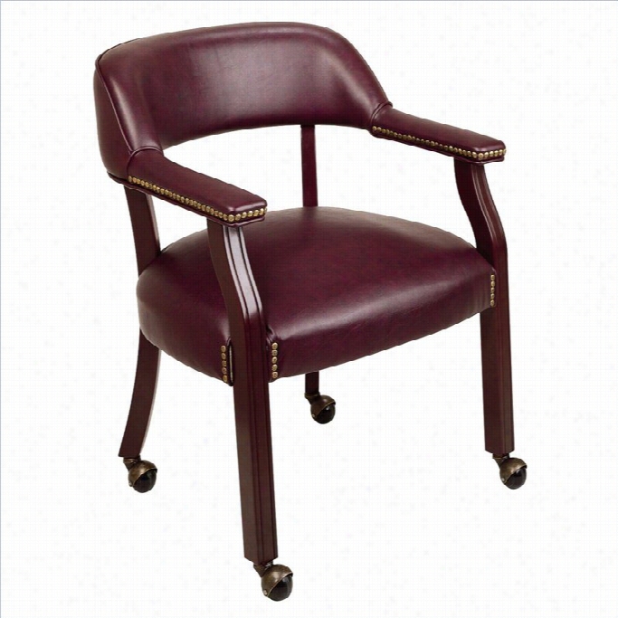 Office Star Traditional Arm Gues T Chair  Casters