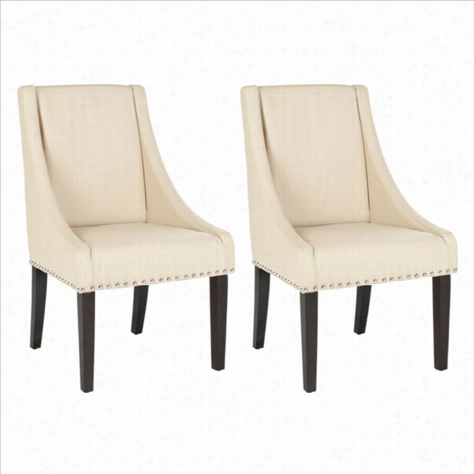 Sfavieh Britannia Birch Kd Dining Chair In Rceam (regular Of 2)