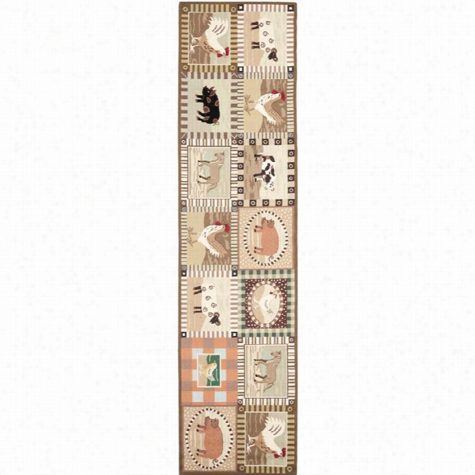 Safavieh Chelsea Beige Country Rug - Runner 2'6 X 6'