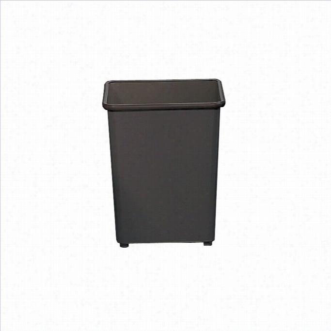 Safco Black Square Wastebasket 31 Quart (set Of 3)