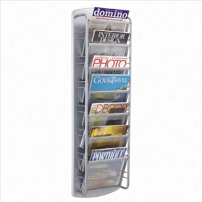 Safco Impromptu Magazine Rack 7 Pocket In Gray