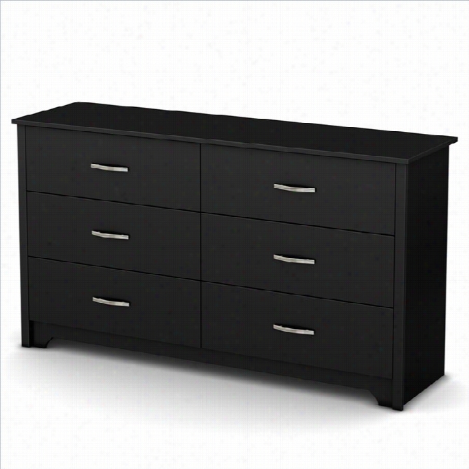 South Shore Amalgamation Dresser In Pure Black