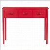 Safavieh Cindy Pine Wood Console in Red