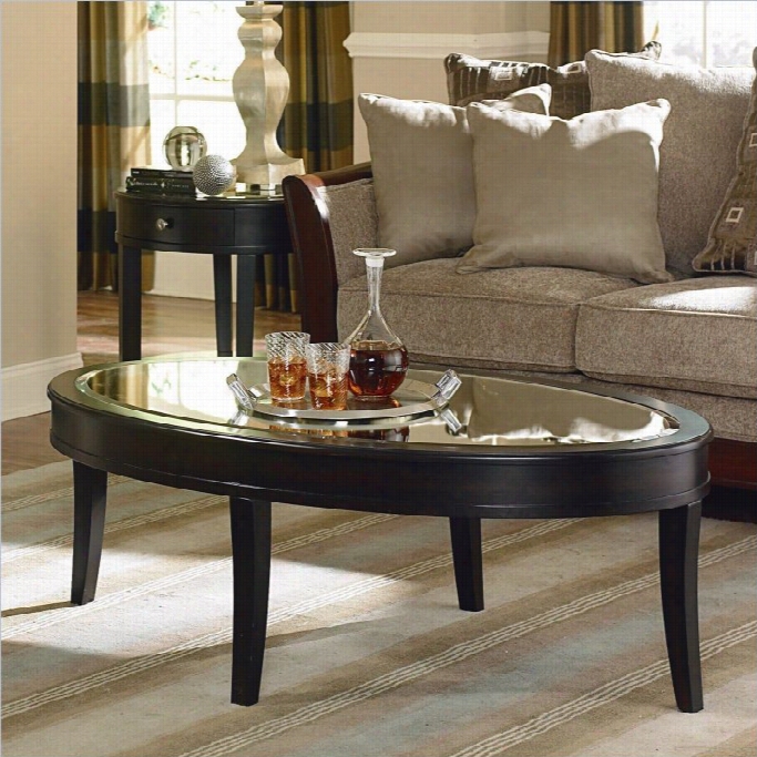 Trent Home Brooksby Cocktail Table In Ebonized Cherry